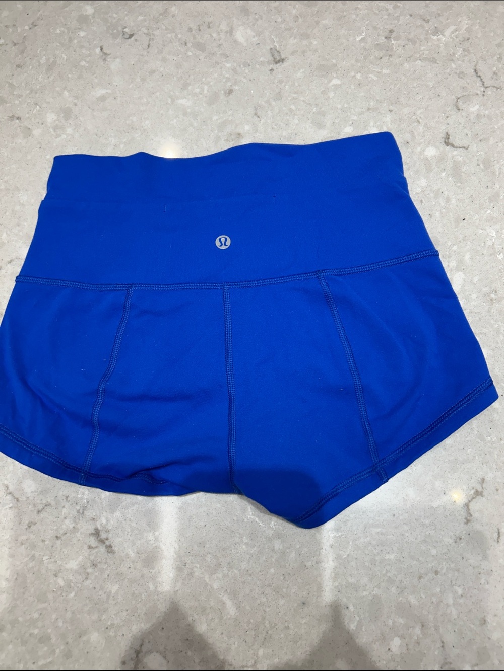 Blue lululemon spanx shorts 6
